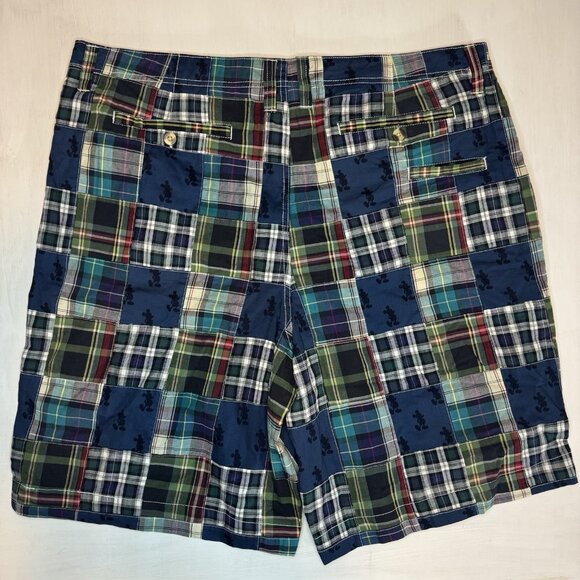 NWT Walt Disney World Cruise Line Patchwork Shorts Men’s 42 Mickey Embroidered - Picture 9 of 15